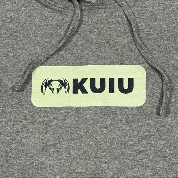 KUIU Hoodie Gray Pullover Hunting Outdoors Sweatshirt Mens S Gorpcore Hiking - Picture 2 of 13
